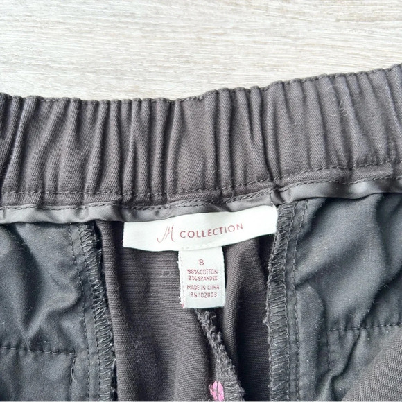 JM Collection Embroidered  Multicolor Polka Dot Capri Pants - Picture 8 of 12